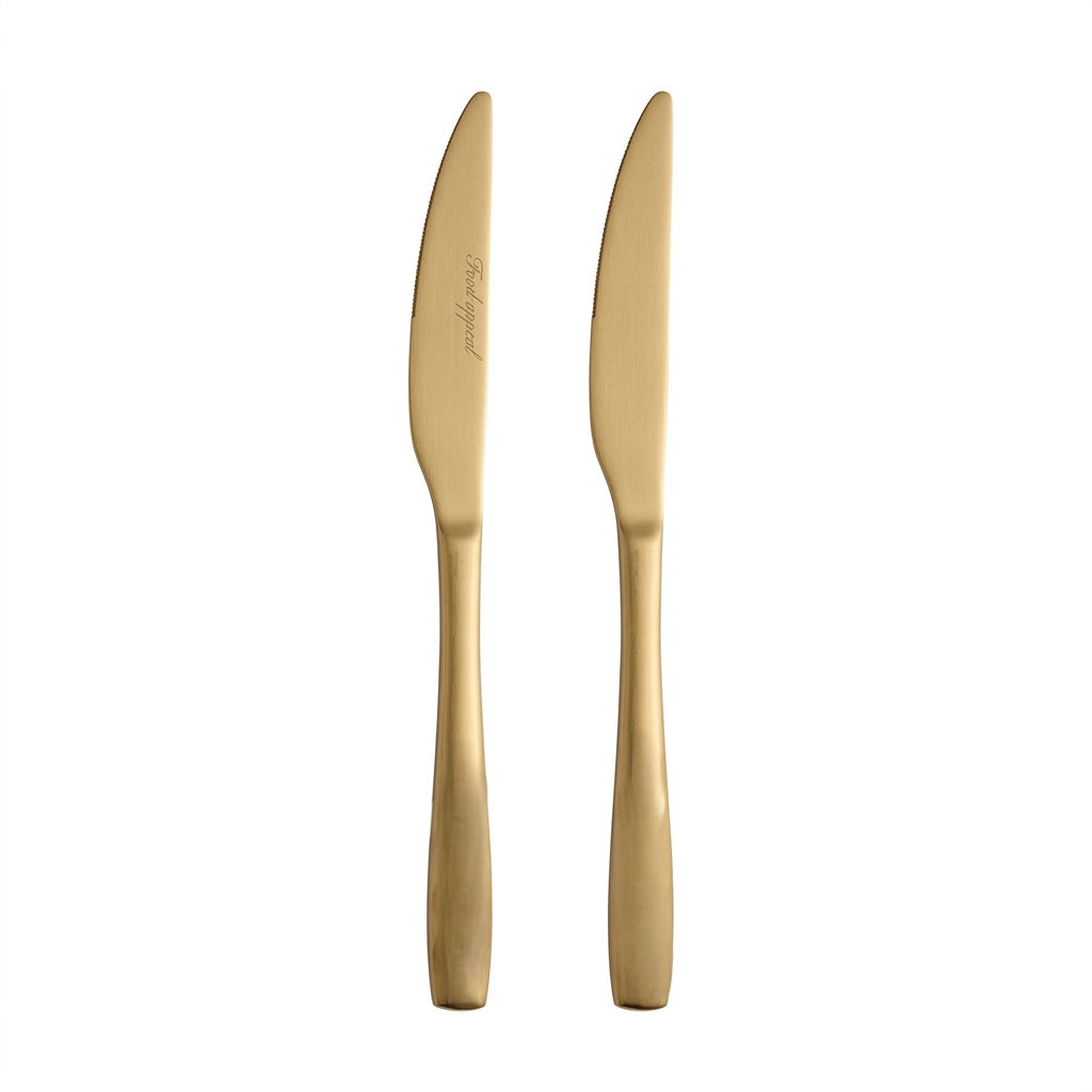 זוג סכינים TOPAZ GOLD-CHAMPGANE מאט-סכינים-Food Appeal-סופר הום