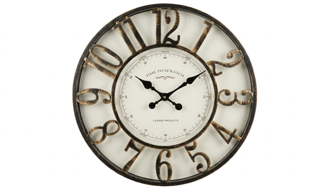 שעון תבליט 30 ס"מ - מגוון צבעים-שעון קיר-א. לויזון-שחור-סופר הום