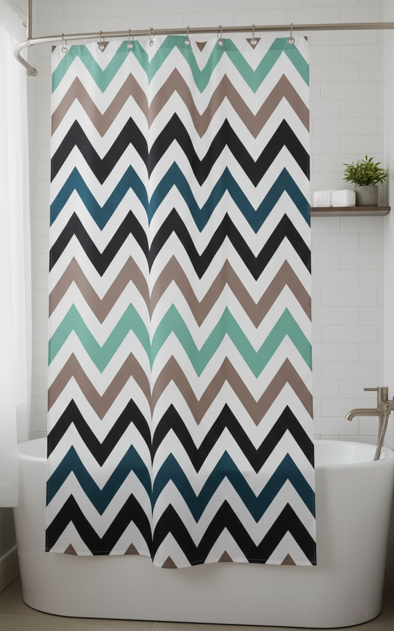 וילון אמבטיה פוליאסטר 1.8*1.8 - מגוון דוגמאות-וילון אמבטיה-SUPERHOME סופרהום-פרחים-סופר הום