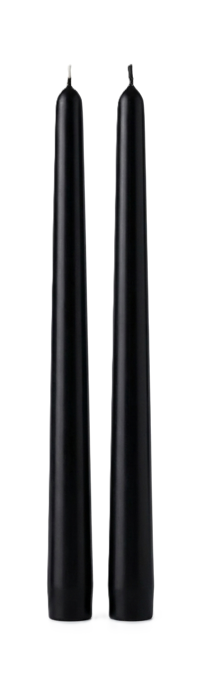 נר לפמוט 25 ס"מ - מגוון צבעים-נרות-R GIFT-שחור-סופר הום