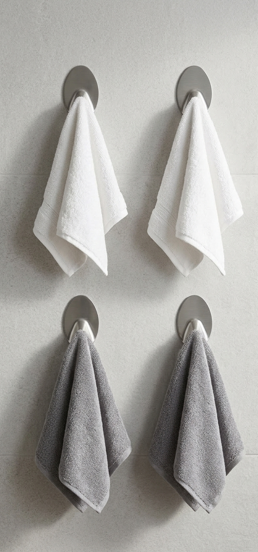 קולב מדבקות נירו - 4 יחידות-וו תליה-Home smart-סופר הום