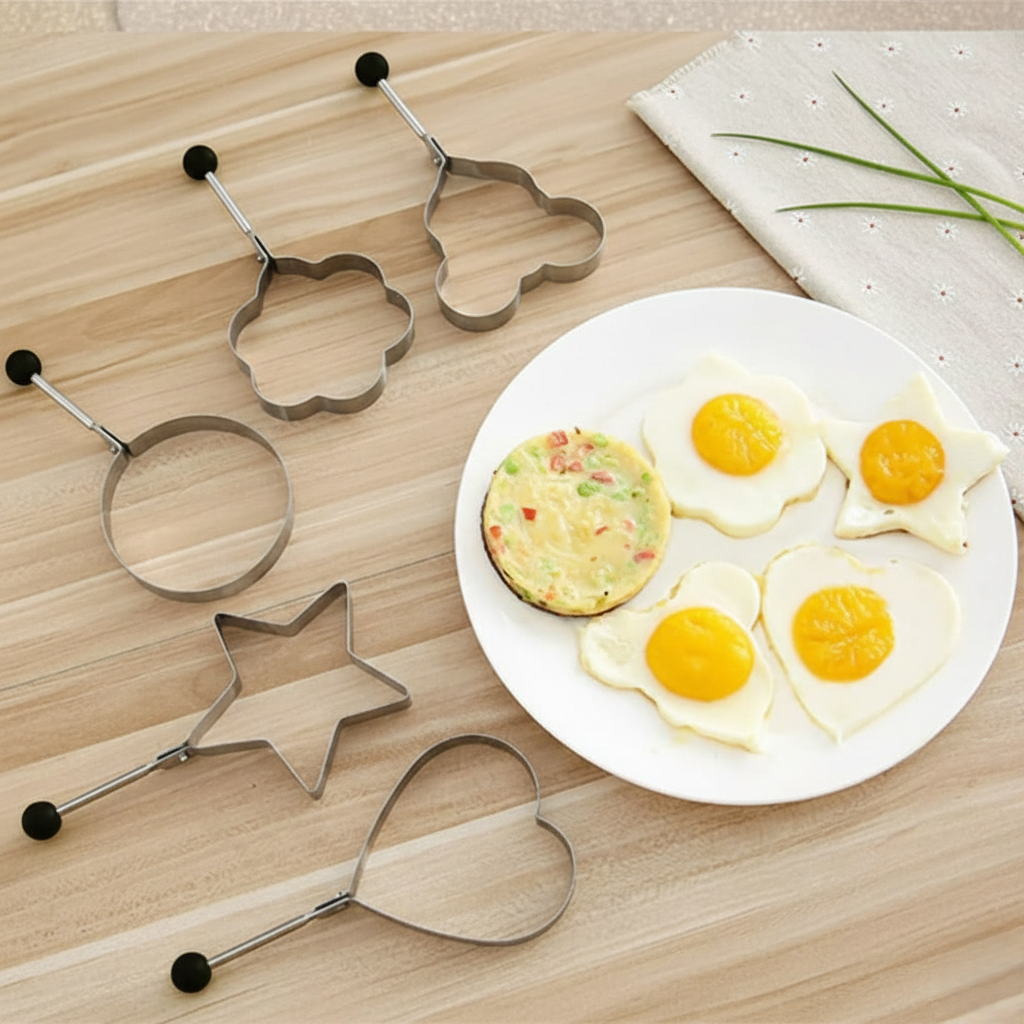 סט 2 רינגים לביצה/פנקייק-תבנית פנקייק-Kitchen World-סופר הום