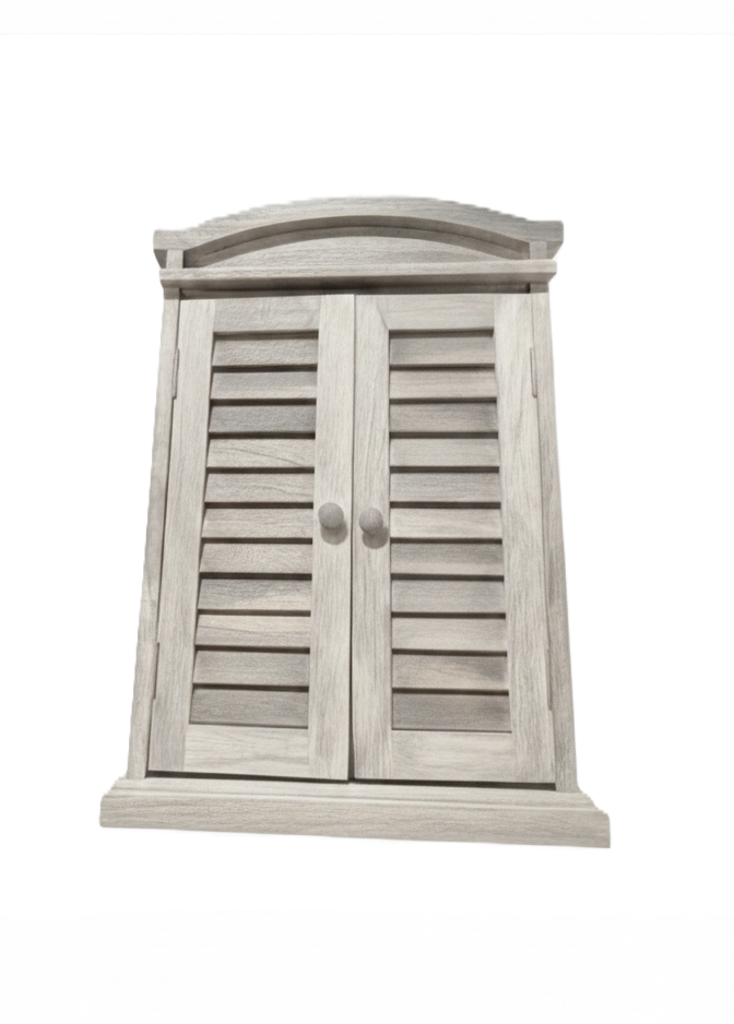 מראה תריס וינטג' לבן 45*60-א. לויזון-סופר הום