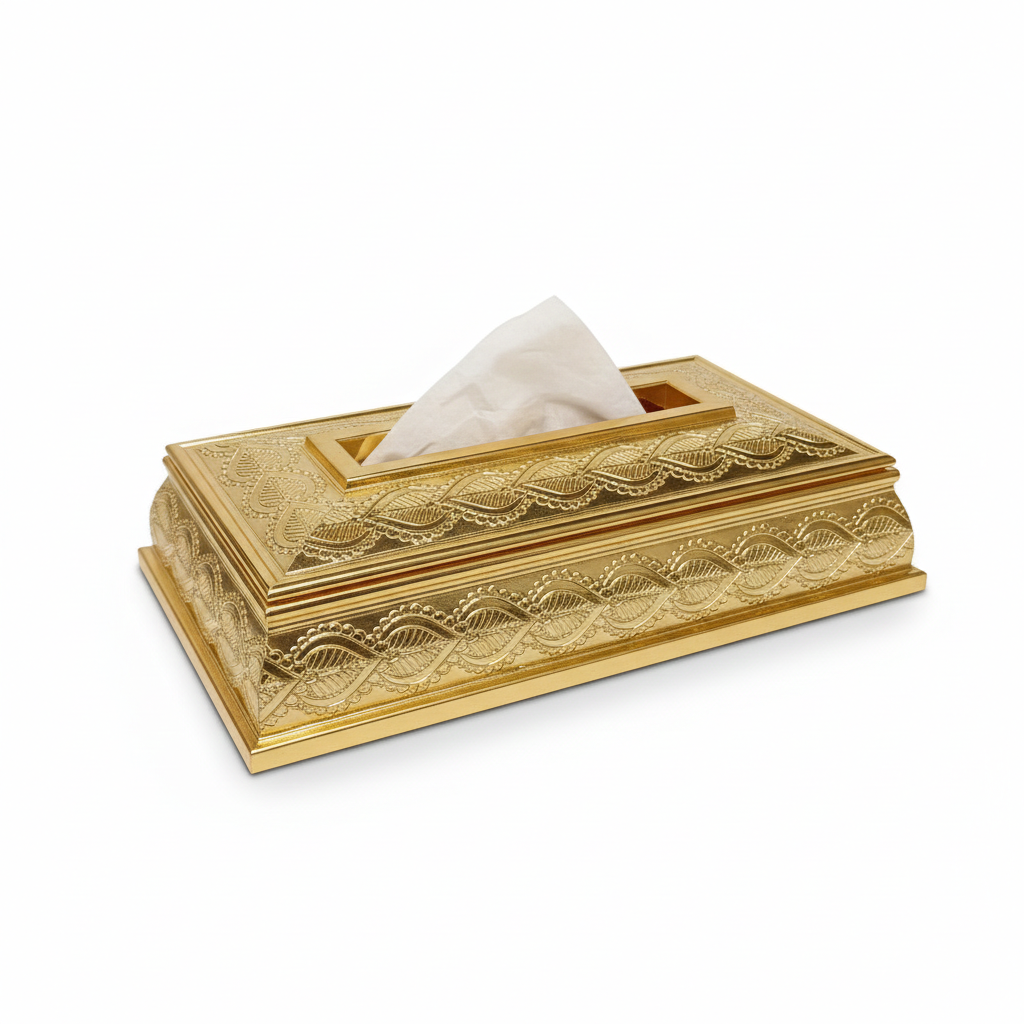 קופסת טישו גולדן-קופסת טישו-סופר הום-סופר הום