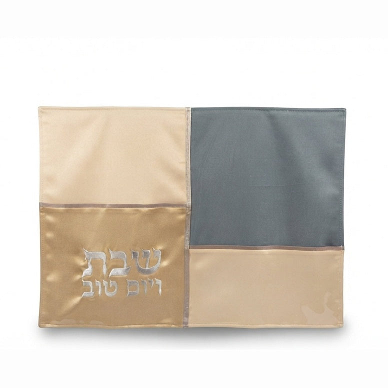 כיסוי חלה כחול שמנת-כיסוי חלות דמוי עור-GIFTSHOP-סופר הום