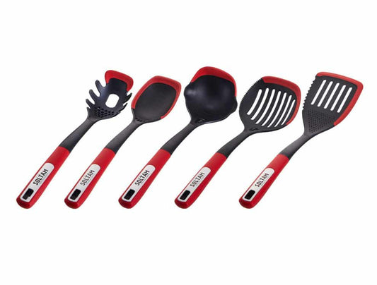 סדרת כלי ששת מקצועיים בשילוב סיליקון-ששת סיליקון / פלסטיק-Soltam סולתם-כף מסננת-סופר הום