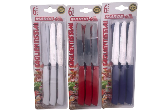 סט 6 סכיני מטבח-סכין מטבח-Happy Kitchen-לבן-סופר הום