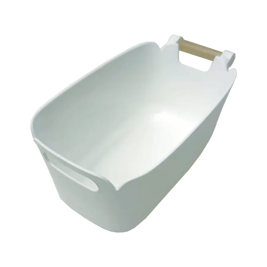 קופסת אחסון גדולה עם ידית עץ - מגוון גדלים-קופסה-KashGan-27X15X12 ס"מ-סופר הום