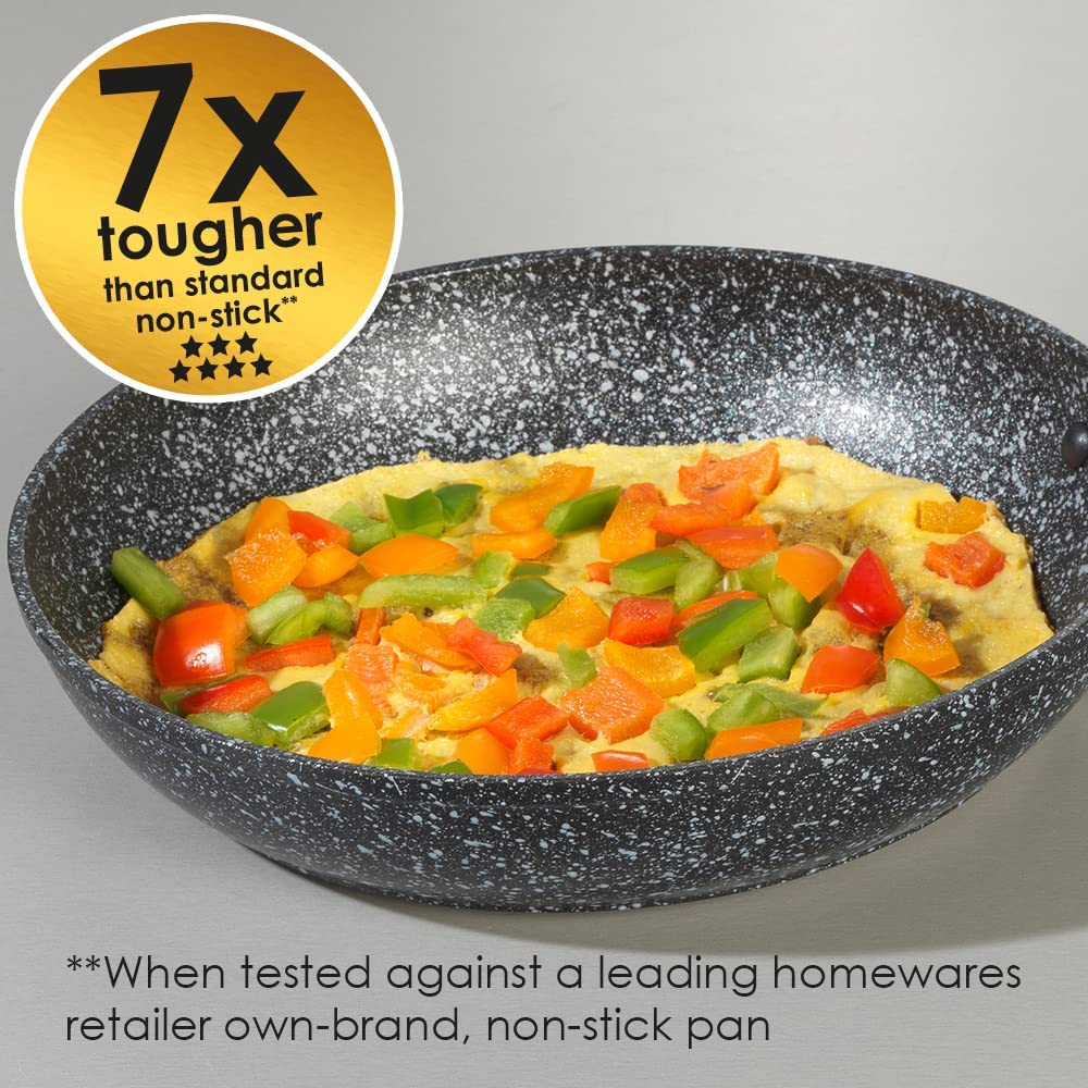 מחבת מגה סטון פורג'ד - מגוון גדלים-מחבתות אלומיניום-Fresco-26 ס"מ-סופר הום