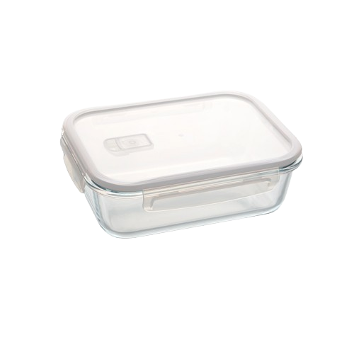 כלי זכוכית מלבני + מכסה פלסטיק - מגוון גדלים-קופסאות מטבח זכוכית-Naaman נעמן-2.8 ליטר-סופר הום