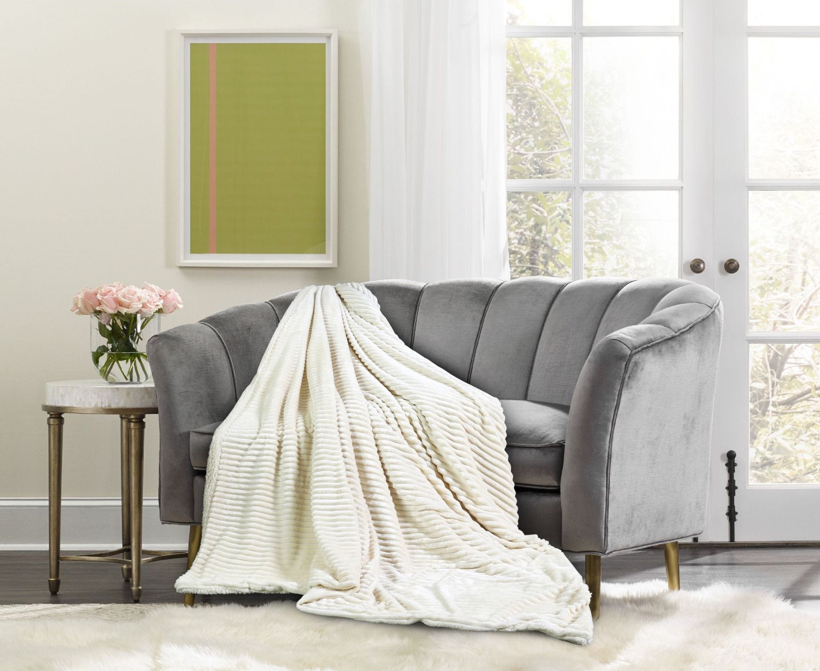 שמיכת חורף "כבש" - רויאל הום - במגוון צבעים-שמיכת חורף-SUPERHOME סופרהום-2.00*1.50 ס''מ-אפור-סופר הום