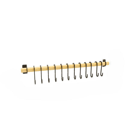 מתקן תליה מעץ כולל ווים-מתלים למטבח-SEOWOOD-סופר הום