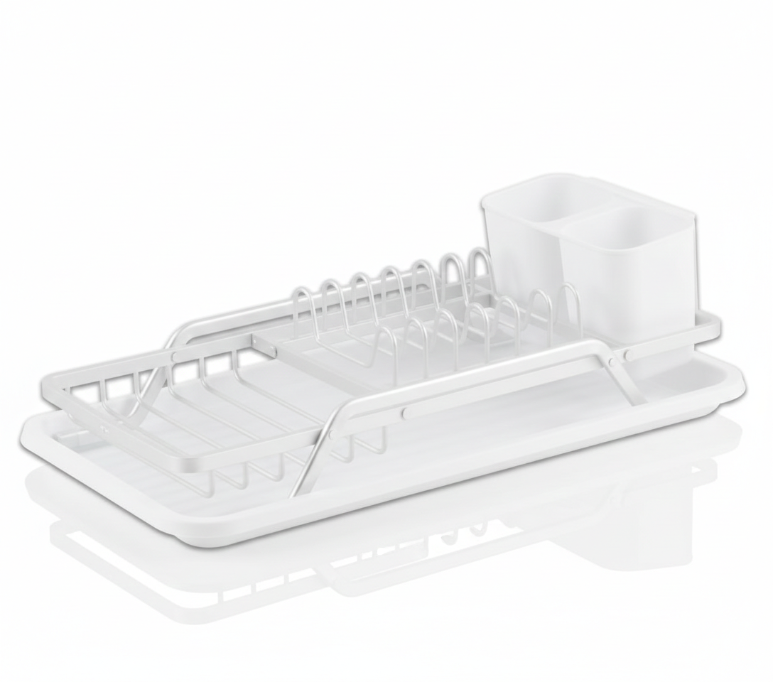 מייבש כלים - דגם LOUISE-מייבש כלים-Via Home-לבן-כסף-סופר הום