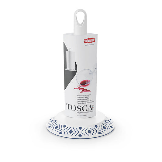 מעמד לנייר סופג - לבן כחול-מתקן לנייר מטבח-TOSCA-סופר הום