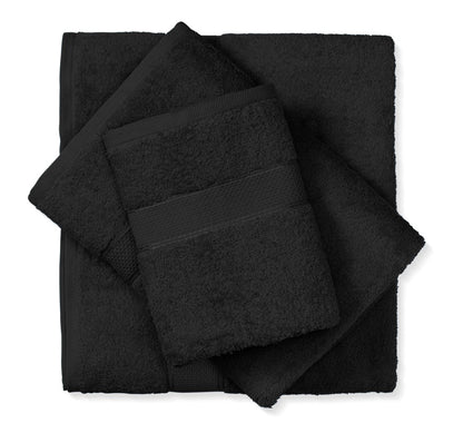 מגבת פנים כותנה 50*30 ס"מ - מגוון צבעים-מגבת פנים-Cotton Avenue-שחור-סופר הום