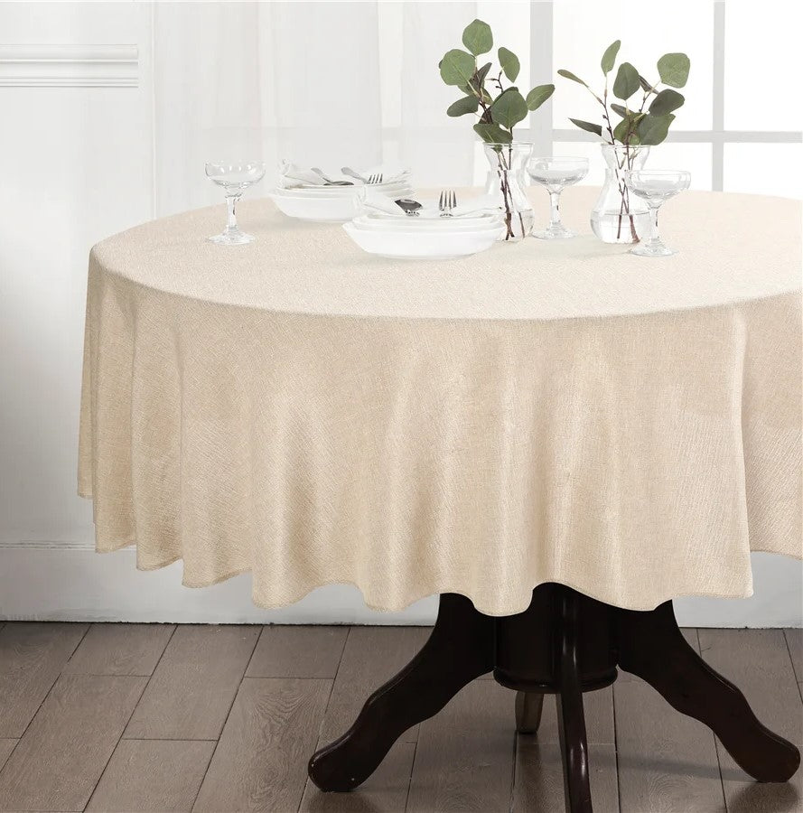 מפת שולחן עגולה דגם מילאן בז'\אפור-מפת שולחן-ASHRAM-בז' בוהק-סופר הום