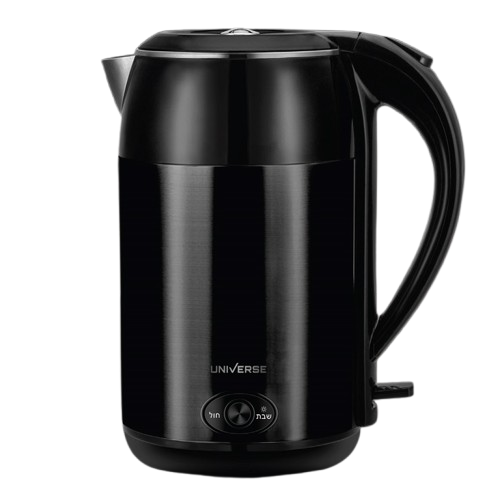 כד UNIVERSE שבת/חול NRU-5020 נירוסטה שחור-קומקום שבת-SUPERHOME סופרהום-סופר הום