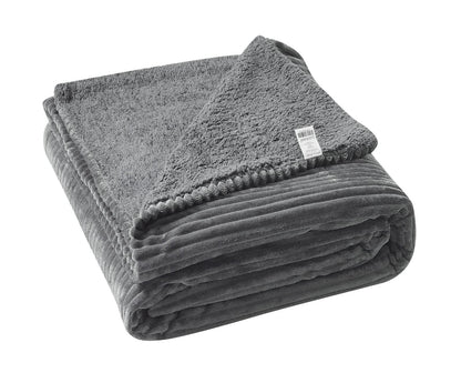 שמיכת חורף "כבש" - רויאל הום - במגוון צבעים-שמיכת חורף-SUPERHOME סופרהום-2.00*1.50 ס''מ-אפור-סופר הום