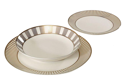 סט צלחות פורצלן איכותי 18 חלקים - דגם Gluckstein Audrey-סט צלחות פורצלן-DREAM CHEF-סופר הום