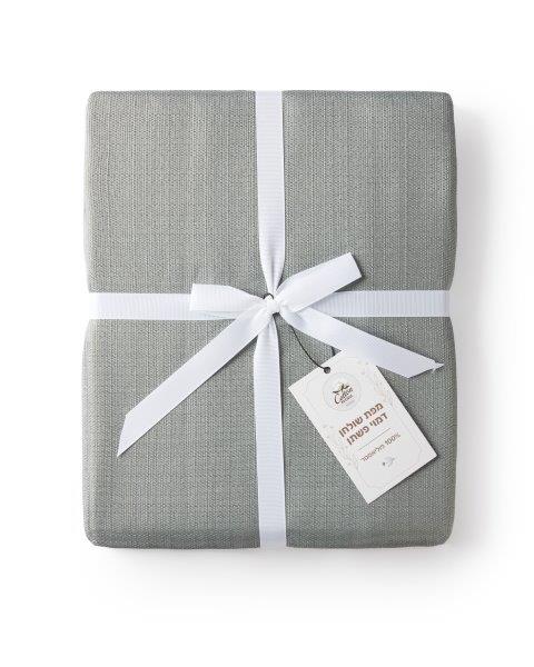 מפה עגולה דמוי פשתן - מגוון צבעים-מפת שולחן-Cotton Avenue-ירוק-סופר הום