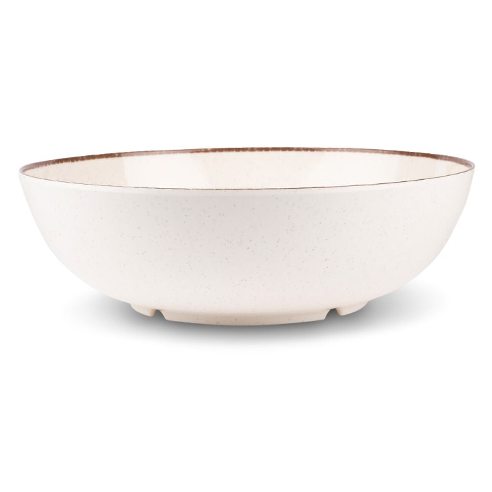 קערת הגשה מלמין 30.5 ס”מ קרם CASUAL-קערות פלסטיק-Food Appeal-סופר הום