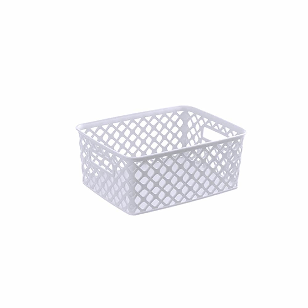 סלסלה ארוגה קטנה 23 ס"מ - מגוון צבעים-סלסלה-אדיר-לבן-סופר הום