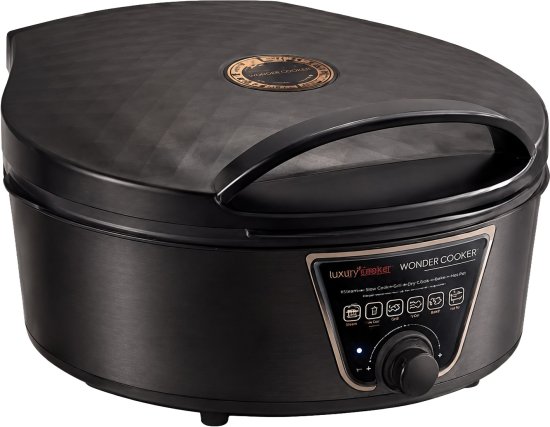 פלא קוקר חשמלי 2100W עם סיר נשלף Wonder Cooker NRI-8650 - מגוון צבעים-סיר טיגון חשמלי-Universe-שחור-סופר הום