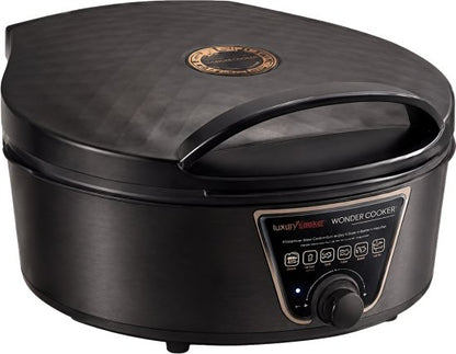 פלא קוקר חשמלי 2100W עם סיר נשלף Wonder Cooker NRI-8650 - מגוון צבעים-סיר טיגון חשמלי-Universe-שחור-סופר הום