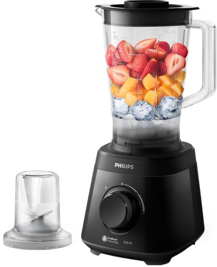 בלנדר 2 ליטר Philips HR2141/90 550W - צבע שחור-מוט בלנדר-Philips-סופר הום