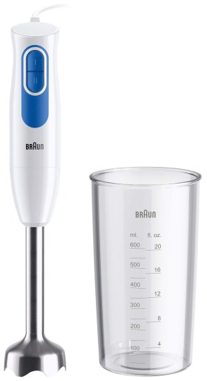 בלנדר מוט Braun 600W - לבן-מוט בלנדר-BRAUN-סופר הום