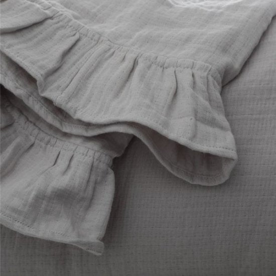 שמיכת קיץ טטרה 100% כותנה דגם Urban בשני צבעים-שמיכת קיץ-Vardinon ורדינון-אפור בהיר חלק-סופר הום