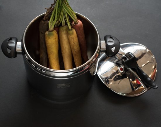 ALON סירי לחץ נירוסטה במגוון גדלים - סדרת-סיר לחץ-Soltam סולתם-7 ליטר 22 ס"מ-סופר הום