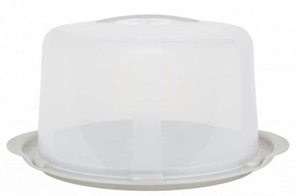 פעמון עוגה עגולה יוקרתי שקוף 30/18 ס''מ עם ידית נשיאה נוחה-פעמון לעוגה עגולה-SUPERHOME סופרהום-סופר הום