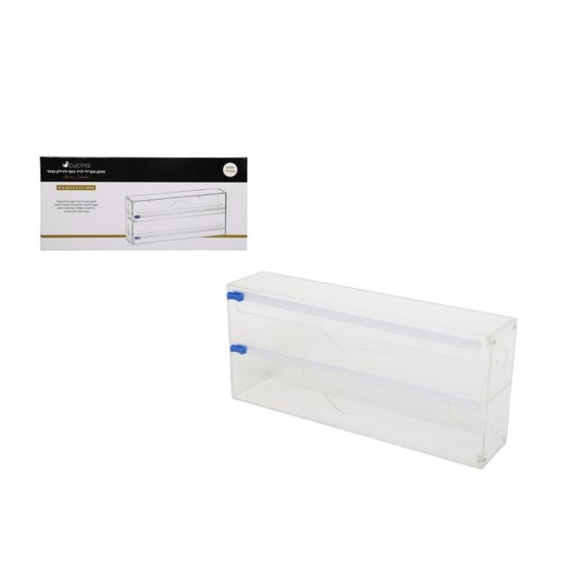 מתקן אקרילי לנייר כסף וניילון נצמד-מתקן לנייר מטבח-Cucina-סופר הום