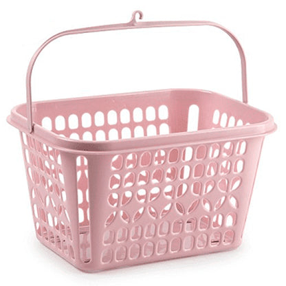 סלסלה לאטבי כביסה - מגוון צבעים-סלסלה-Plasticforte-ורוד-סופר הום