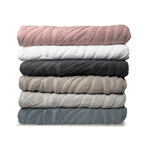 מגבת גוף - דגם ZEBRA - מגוון צבעים-מגבת גוף-Via Home-אפור בהיר-סופר הום