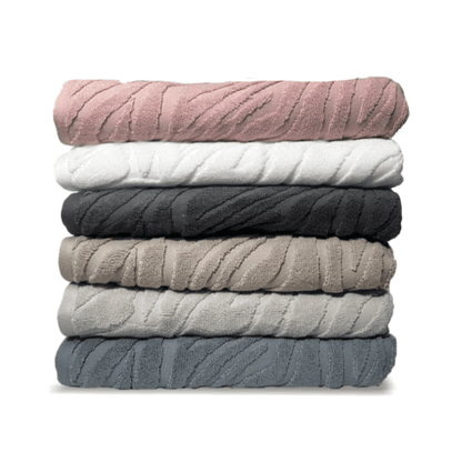 מגבת גוף - דגם ZEBRA - מגוון צבעים-מגבת גוף-Via Home-אפור בהיר-סופר הום