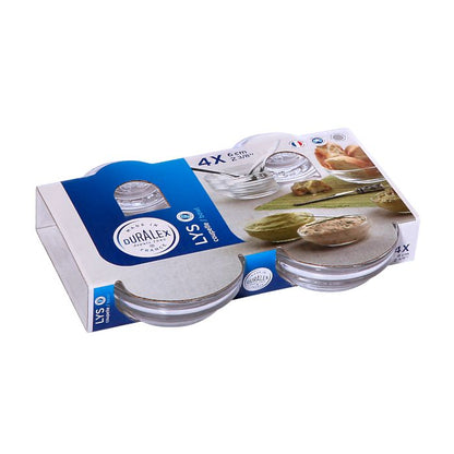 מארז 4 קערות זכוכית קטנות להגשה-קערות זכוכית-Duralex-סופר הום