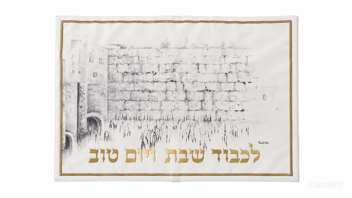כיסוי חלה דמוי עור 48X61.5 ס"מ - מגוון דגמים-כיסוי חלות דמוי עור-GIFTSHOP-כותל-סופר הום