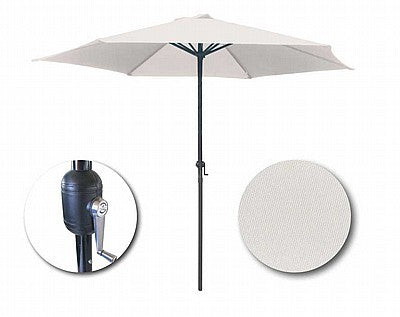 שמשיה אלומיניום לבן - 2.7 מטר-Camp Town-סופר הום