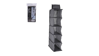 ארגונית בד צרה נתלית 5 מדפים 70*15*30 ס"מ-ארגונית בד נתלית-Via Home-סופר הום