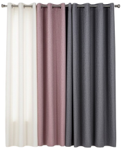 Load image into Gallery viewer, וילון דגם טולדו - מגוון צבעים-וילון בד-ASHRAM-שחור-סופר הום
