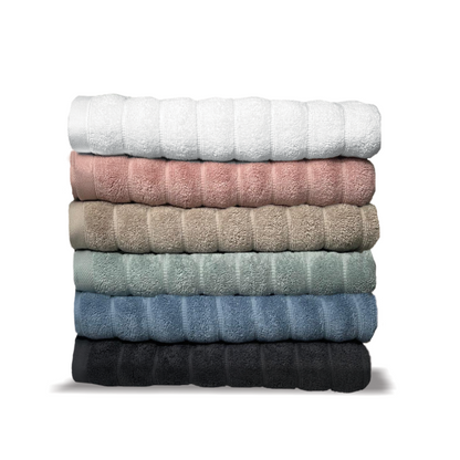 מגבת גוף ענקית דגם גלים - מבחר צבעים-מגבת גוף-Via Home-אפור כהה-סופר הום