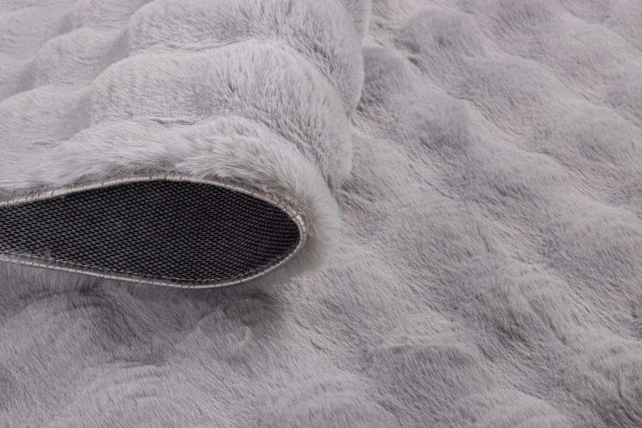 שטיח פרווה וורוד\אפור דגם אמילי-שטיחי אמבטיה בד-סקטור אפיקים-אפור-סופר הום