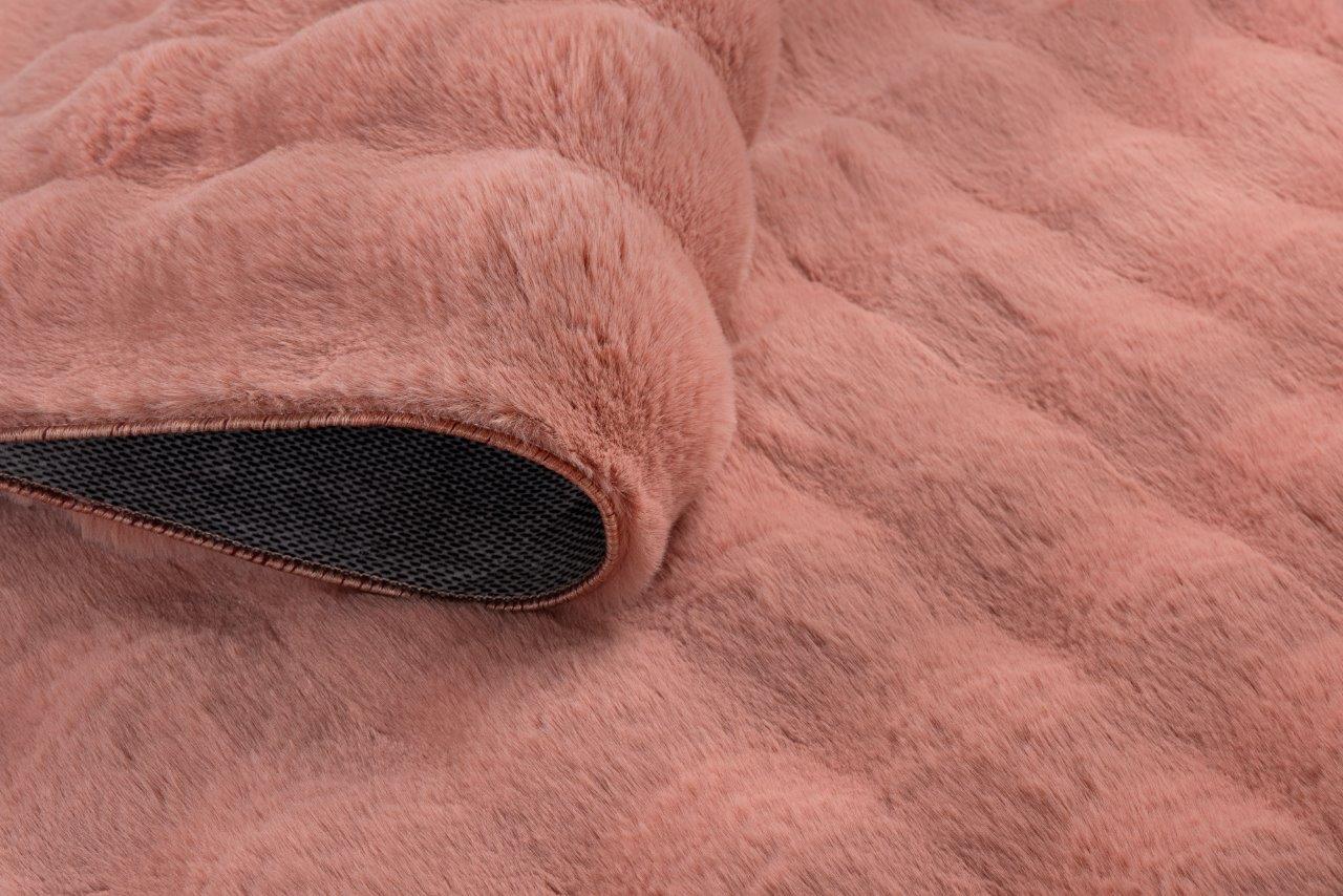 שטיח פרווה וורוד\אפור דגם אמילי-שטיחי אמבטיה בד-סקטור אפיקים-ורוד-סופר הום