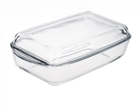 תבנית זכוכית מלבנית עם מכסה לאפייה-תבניות זכוכית-Borcam-סופר הום
