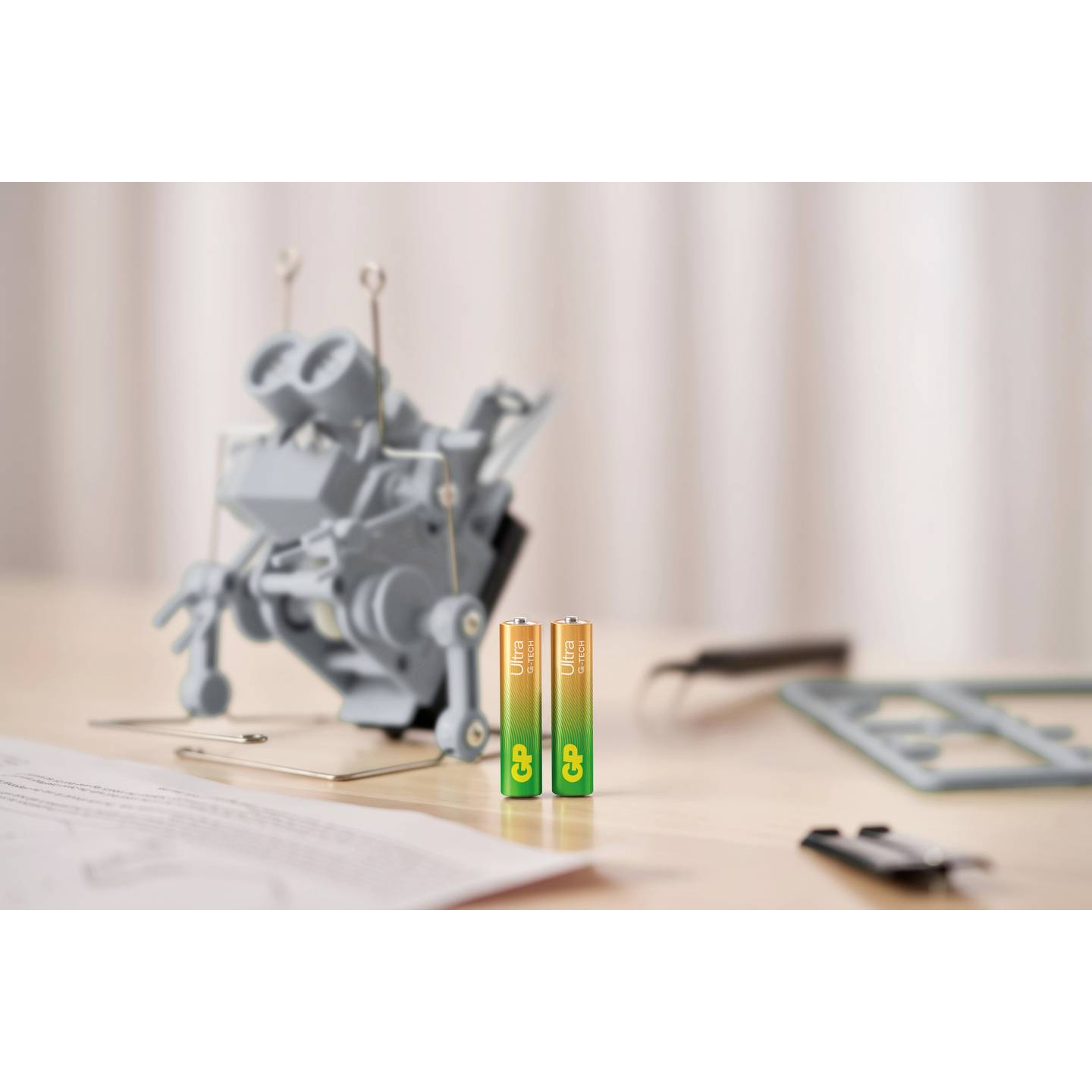 12 סוללות AA דגם Ultra Alkaline-בטריה-GP-סופר הום