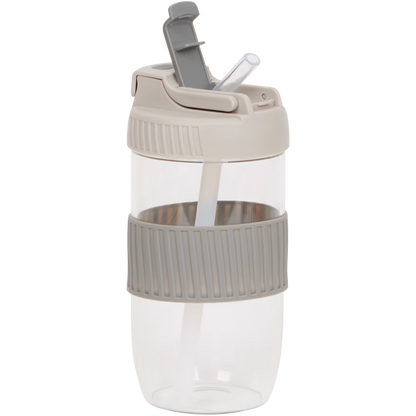 כוס זכוכית נסיעה עם חבק סיליקון-קנקן זכוכית-Borgonovo-אפור-סופר הום