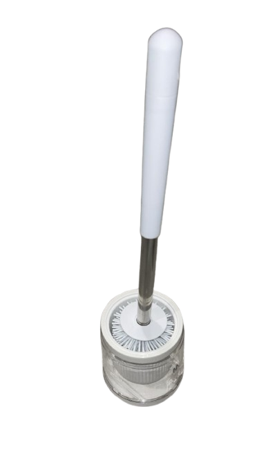 סט שרותים סיליקון לבן - CLEAR-מברשת אסלה-ItalPlast-סופר הום