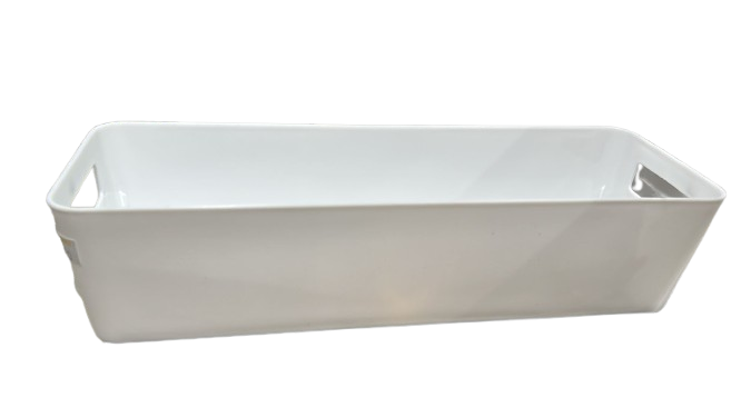 סלסלה מלבנית עם ידיות - מגוון גדלים-סלסלה-ItalPlast-לבן-L-סופר הום